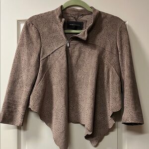 BCBG Max Azria faux suede jacket , size medium